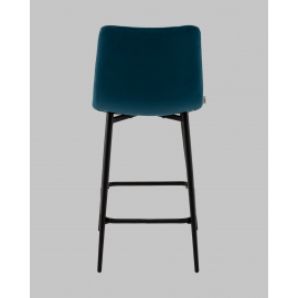 Стул полубарный Одди Diamond велюр синий