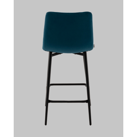 Стул полубарный Одди Diamond велюр синий