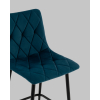 Стул полубарный Одди Diamond велюр синий