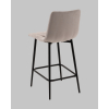 Стул полубарный Одди Diamond велюр светло-серый