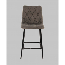 Стул полубарный Одди Diamond велюр темно-серый