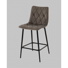Стул полубарный Одди Diamond велюр темно-серый
