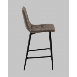 Стул полубарный Одди Diamond велюр темно-серый