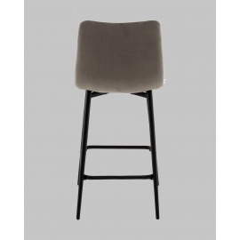 Стул полубарный Одди Diamond велюр темно-серый