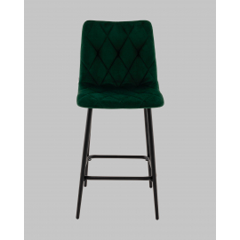 Стул полубарный Одди Diamond велюр темно-зеленый