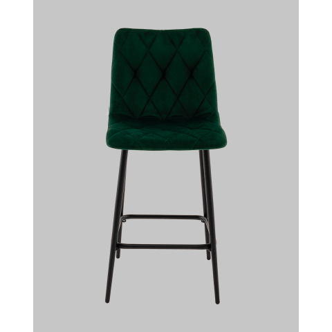 Стул полубарный Одди Diamond велюр темно-зеленый
