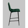 Стул полубарный Одди Diamond велюр темно-зеленый