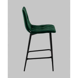 Стул полубарный Одди Diamond велюр темно-зеленый