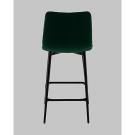 Стул полубарный Одди Diamond велюр темно-зеленый