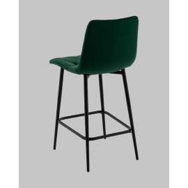 Стул полубарный Одди Diamond велюр темно-зеленый