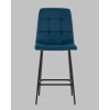 Стул полубарный Одди велюр синий