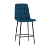 Стул полубарный Одди велюр синий