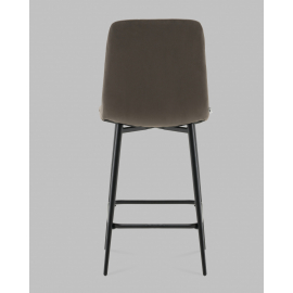 Стул полубарный Одди велюр темно-серый