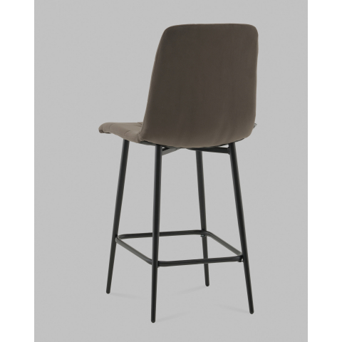 Стул полубарный Одди велюр темно-серый