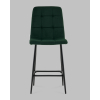 Стул полубарный Одди велюр темно-зеленый