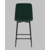 Стул полубарный Одди велюр темно-зеленый