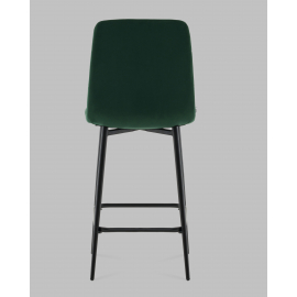 Стул полубарный Одди велюр темно-зеленый