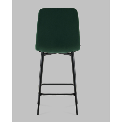 Стул полубарный Одди велюр темно-зеленый