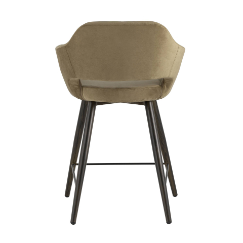 Стул полубарный Саймон велюр капучино