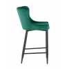 Стул полубарный Ститч велюр изумрудный