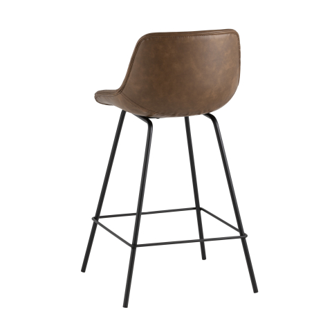 Стул полубарный TEXAS экокожа коричневый