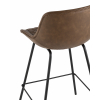 Стул полубарный TEXAS экокожа коричневый