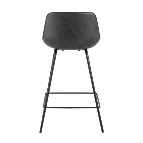 Стул полубарный TEXAS, экокожа, серый 2 шт