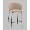 Стул полубарный Тисдейл букле бежевый