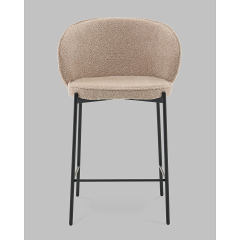 Стул полубарный Тисдейл букле бежевый