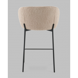 Стул полубарный Тисдейл букле бежевый