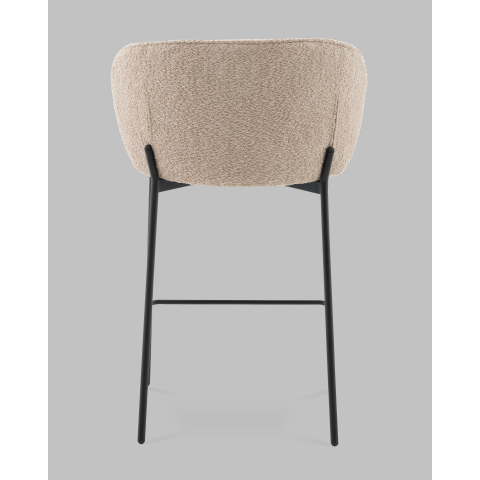 Стул полубарный Тисдейл букле бежевый