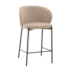 Стул полубарный Тисдейл букле бежевый