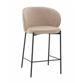 Стул полубарный Тисдейл букле бежевый