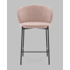 Стул полубарный Тисдейл букле розово-персиковый