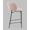 Стул полубарный Тисдейл букле розово-персиковый