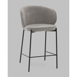 Стул полубарный Тисдейл букле серый