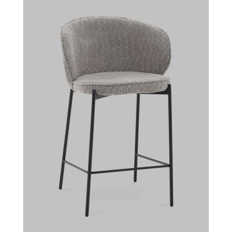 Стул полубарный Тисдейл букле серый