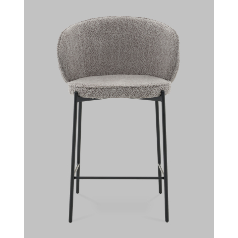 Стул полубарный Тисдейл букле серый