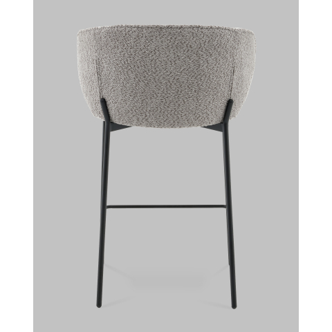 Стул полубарный Тисдейл букле серый