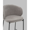 Стул полубарный Тисдейл букле серый