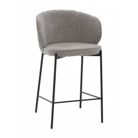 Стул полубарный Тисдейл букле серый