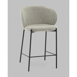 Стул полубарный Тисдейл букле светло-зеленый