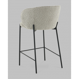 Стул полубарный Тисдейл букле светло-зеленый