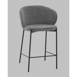 Стул полубарный Тисдейл букле темно-серый