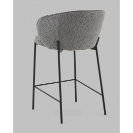 Стул полубарный Тисдейл букле темно-серый