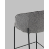 Стул полубарный Тисдейл букле темно-серый