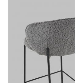 Стул полубарный Тисдейл букле темно-серый