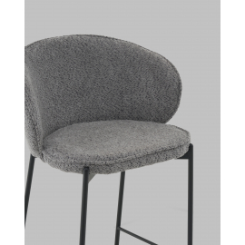 Стул полубарный Тисдейл букле темно-серый