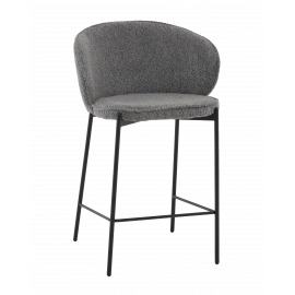 Стул полубарный Тисдейл букле темно-серый