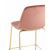 Стул полубарный Валенсия SN, велюр розовый, золотые ножки 2 шт